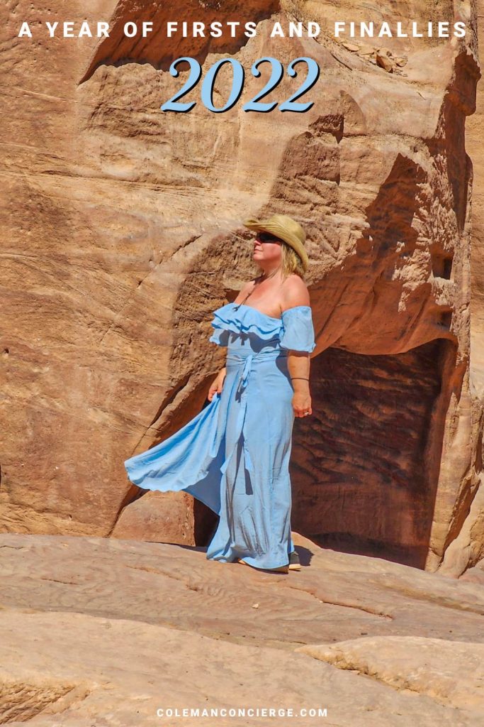 Jenn in dress in Petra