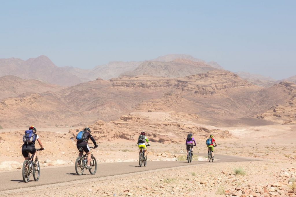 Biking in Jordan via Canva 
