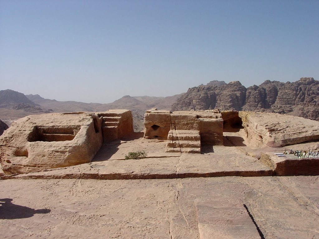 Image by Michael Gunther via wikicommons_High_Place_of_Sacrifice_Jebel_al-Madbah_Petra_Jordan