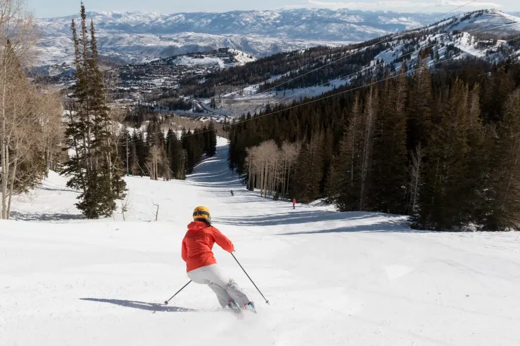 Intermediate Skiing on Orion off Empire Mt,  Deer Valley Resort via Deer Valley Resort