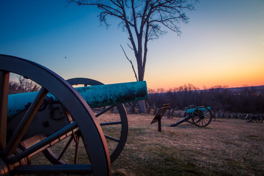 Gettysburg Sunset via Deposit Photos.