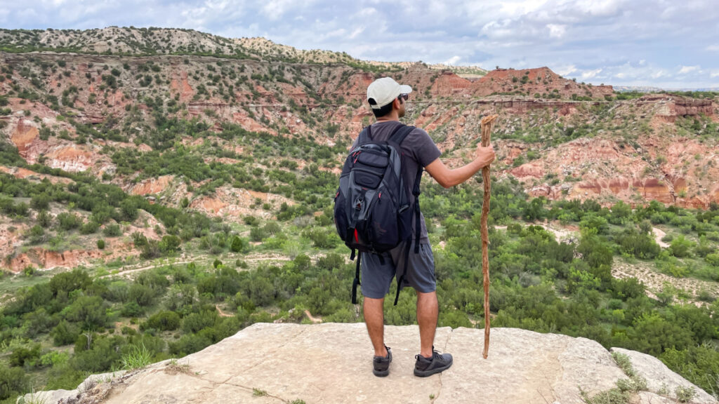 Hiker-Palo-Duro-Canyon-State-Park