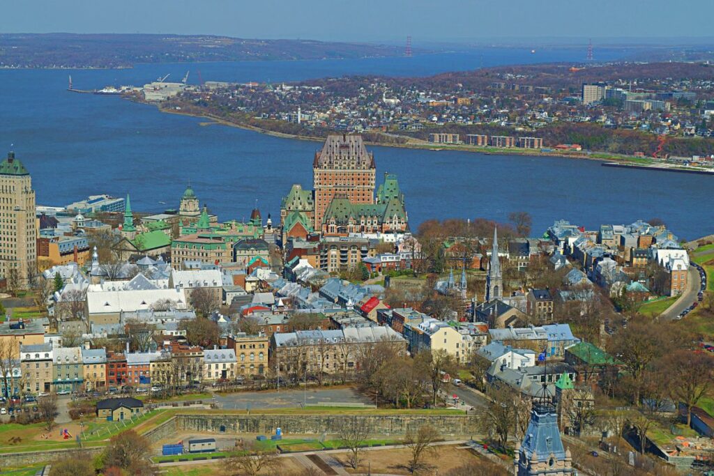 Quebec City- Chateau from the Observatoire