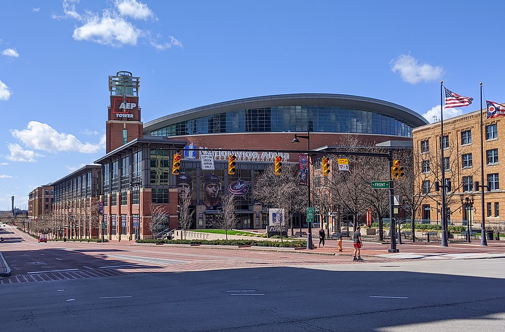 Columbus, OH-Nationwide Arena via Wikimedia Commons