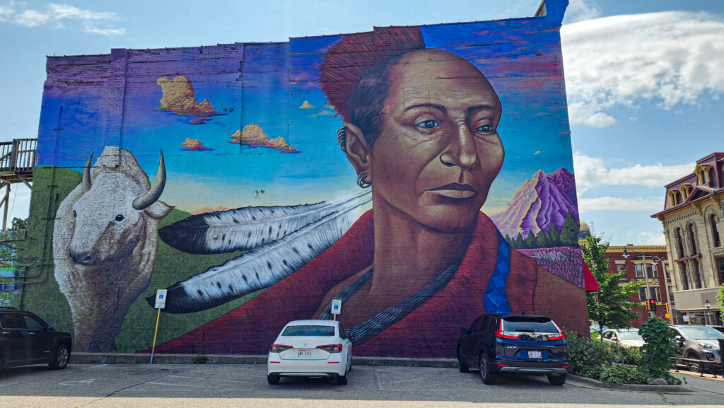 Native American Mural Public Art (Murals) Janesville, Wi