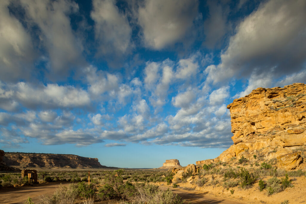 Fajada Butte in Chaco Culture National Historical Park, New Mexico, USA
