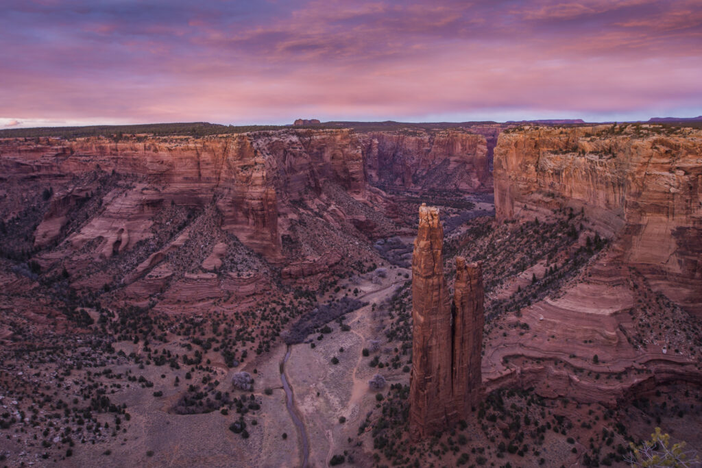 Canyon de Chelly National Monument during Sunset, Arizona