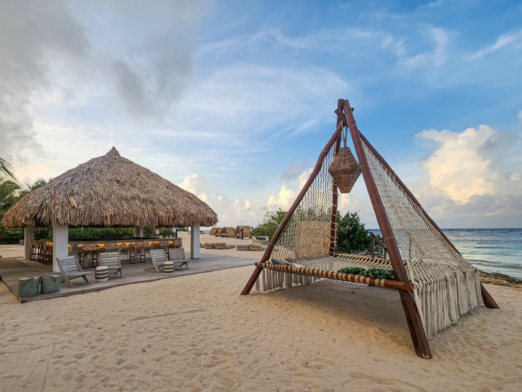 Beach furniture Sandals Royal Curacao Resort