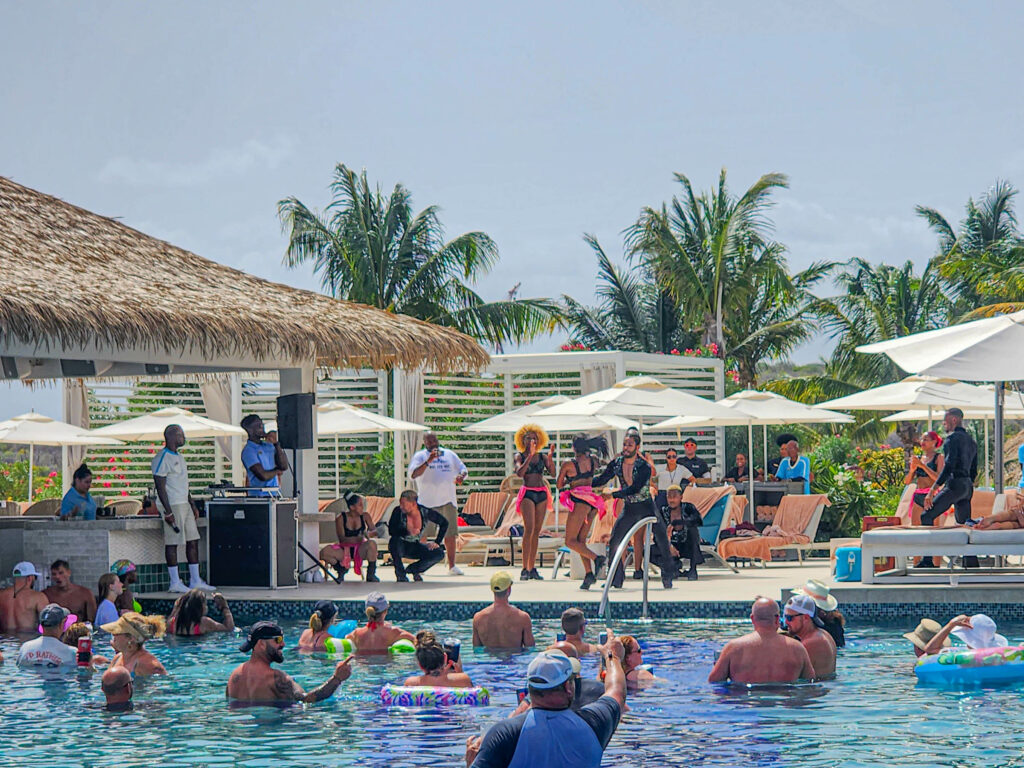 Daytime entertainment at Sandals Royal Curacao Resort