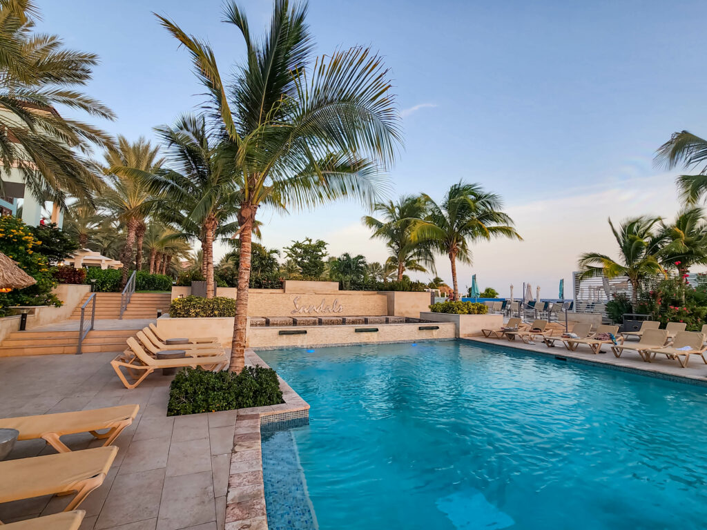 Quiet pool Sandals Royal Curacao Resort