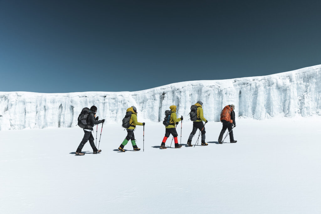 Climb Mt. Kilimanjaro on snow