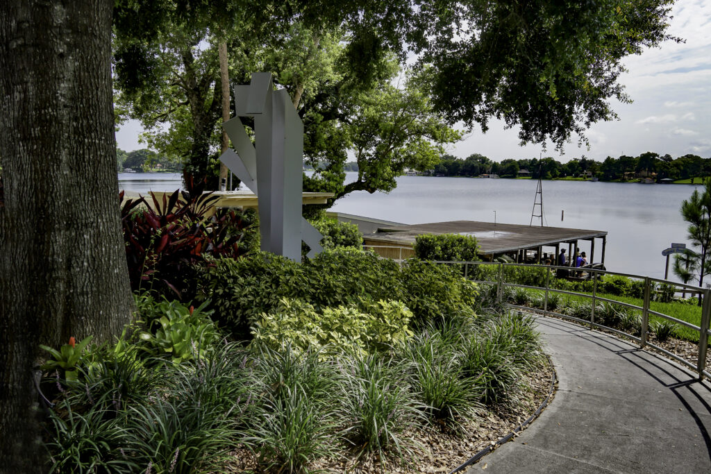 Mid afetern at Lake Killarney located in the heart of downtown Winter Park, Florida .